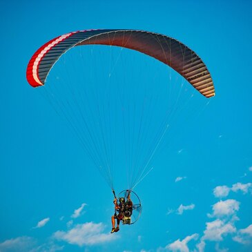 Baptême de l&#39;air paramoteur, département Loir et cher