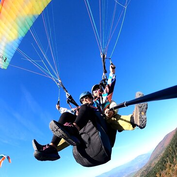 Baptême en parapente, département Rhône