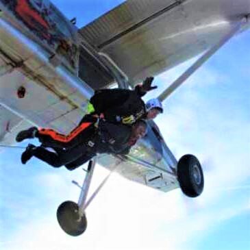 Saut en parachute, département Somme