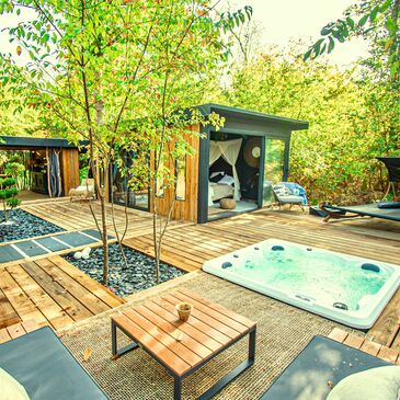 Lodge de Luxe avec Spa et Sauna Privatifs à Landiras