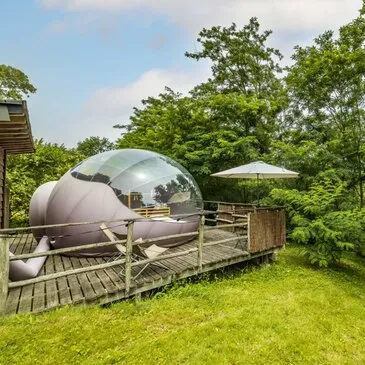 Nuit en Bulle avec Bain Nordique près de Bayonne Nuit en Bulle avec Bain Nordique près de Bayonne