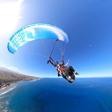 Baptême en parapente, département Ile de la Réunion