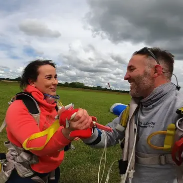 Saut en parachute, département Indre et loire