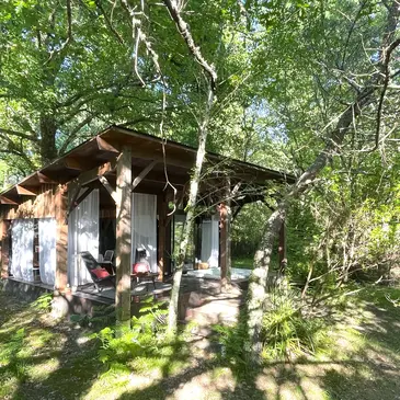 Lodge avec Spa à Origne près du Bassin d&#39;Arcachon