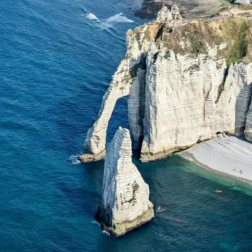 Baptême en ULM Biplan - Survol des Falaises d&#39;Etretat en région Normandie