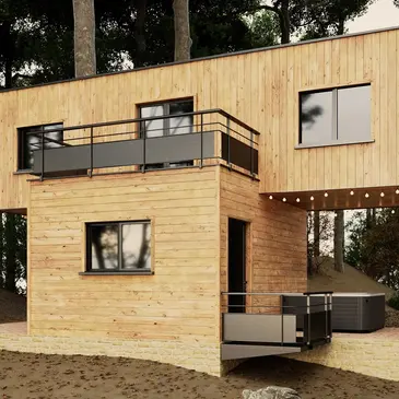 Cabane Familiale avec Jacuzzi Privatif à Sarlat