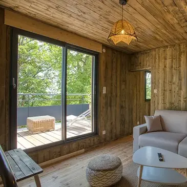 Cabane Familiale avec Jacuzzi Privatif à Sarlat en région Aquitaine