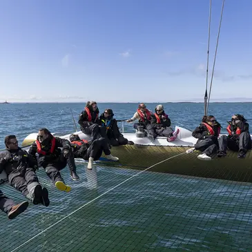 Sortie en Trimaran de Course à la Trinité-sur-Mer Sortie en Trimaran de Course à la Trinité-sur-Mer