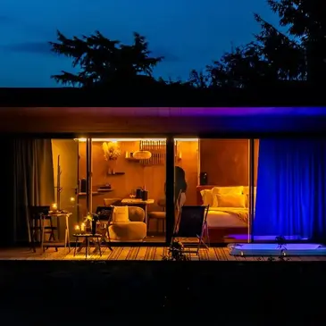 Nuit en Lodge de Luxe avec Spa à Prémilhat Nuit en Lodge de Luxe avec Spa à Prémilhat