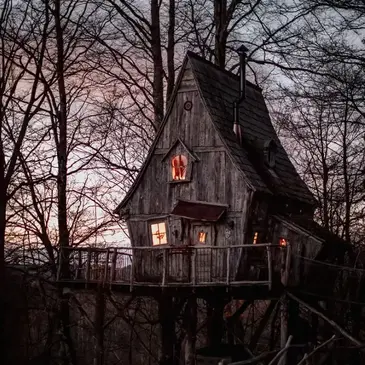 Cabane dans les Arbres à Sexcles
