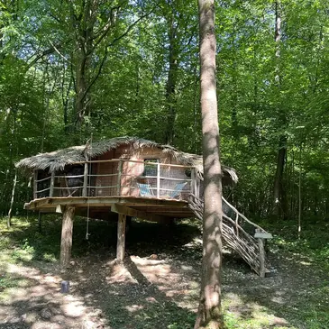 Cabane sur Pilotis à Saint-Germain-des-Essourts