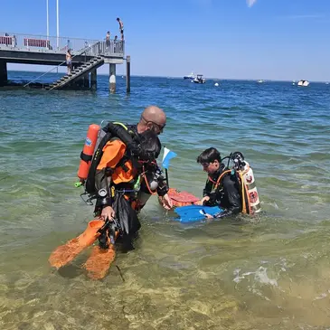 Baptême de plongée proche Biscarrosse
