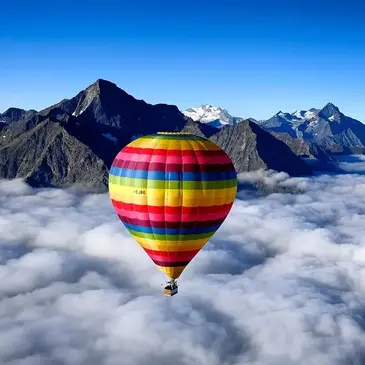 Aoste (Italie), à 1h de Chamonix-Mont-Blanc, Haute savoie (74) - Baptême de l'air montgolfière