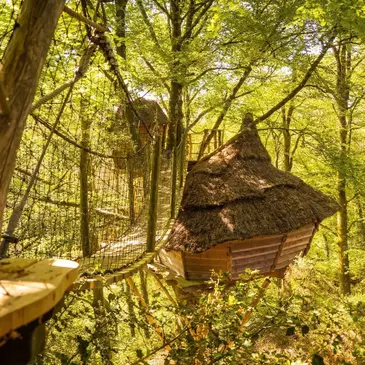 Cabane dans les Arbres avec Spa à Nivillac en région Bretagne