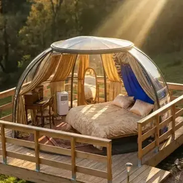 Nuit en Dôme à Lantignié en région Rhône-Alpes Nuit en Dôme à Lantignié en région Rhône-Alpes