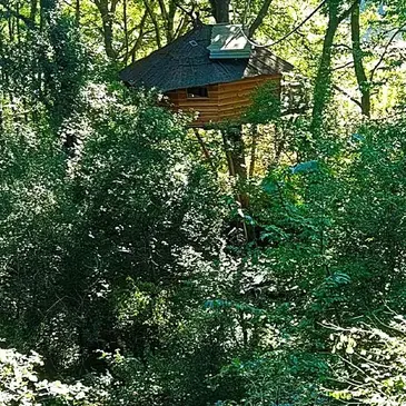 Nuit en Cabane dans les Arbres à Arcangues près de Biarritz en région Aquitaine