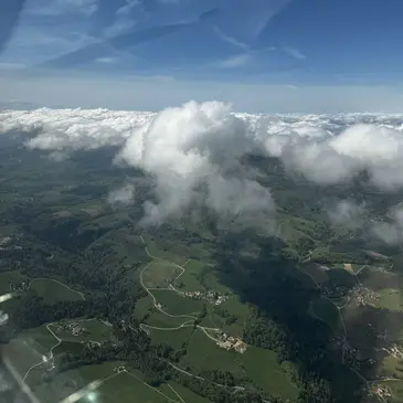 Lavours, Ain (01) - Baptême de l'air paramoteur