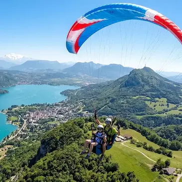 Baptême en parapente, département Savoie