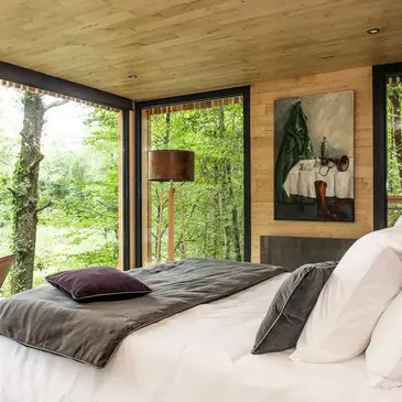 Cabane de Luxe sur Pilotis avec Spa au Loire Valley Lodges