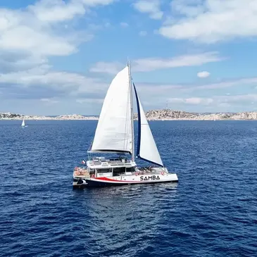 Sortie en Maxi-Catamaran à Marseille