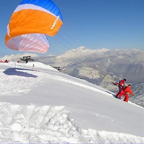 Activité : Baptême en Parapente à Ski à Pra Loup